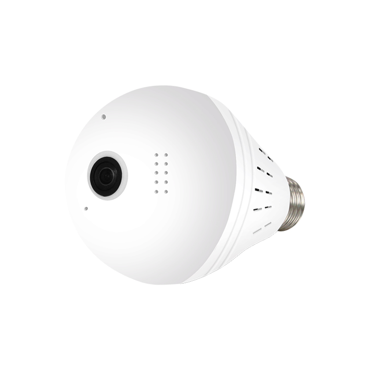 960P 360 degree white light wireless light bulb WiFi fisheye security camera